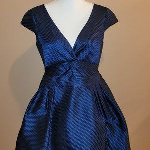 #177 Armani Blue Baby Doll Dress; Size 8.